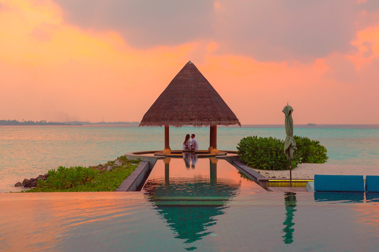 resorts in kerala, couple enjoying sun